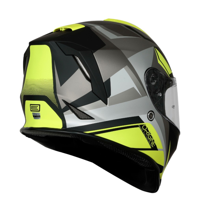 Casca moto integrala, Origine Dinamo Faster, culoare negru/galben mat, marime L [2]