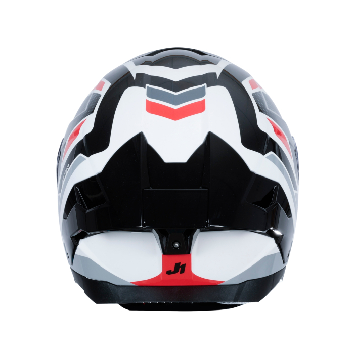 Casca moto integrala JUST1 J-STR UNION,rosu/alb lucios,marime XL [5]