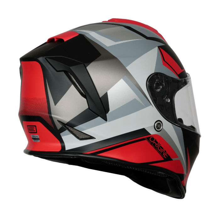 Casca moto integrala, Origine Dinamo Faster, culoare negru/rosu mat, marime XL [2]