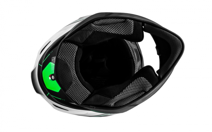 Casca moto integrala, Origine Dinamo Galaxi, culoare alb/negru, marime L 59-60cm [6]