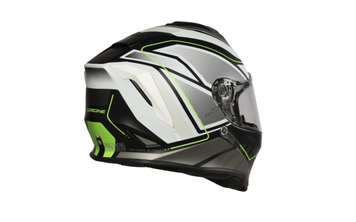 Casca moto integrala, Origine Dinamo Galaxi, culoare alb/negru, marime L 59-60cm [9]