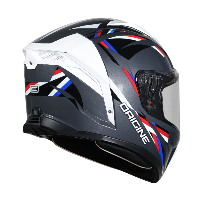 Casca moto integrala, Origine Pista cu bluetooth, culoare gri/alb, marime M [2]