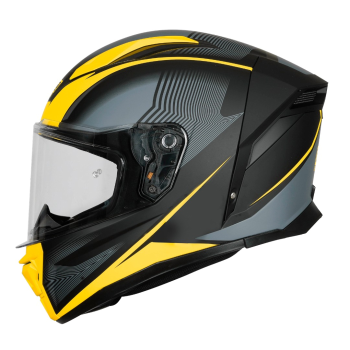 Casca moto integrala, Origine Pista Elementary, culoare galben/negru mat, marime M [2]