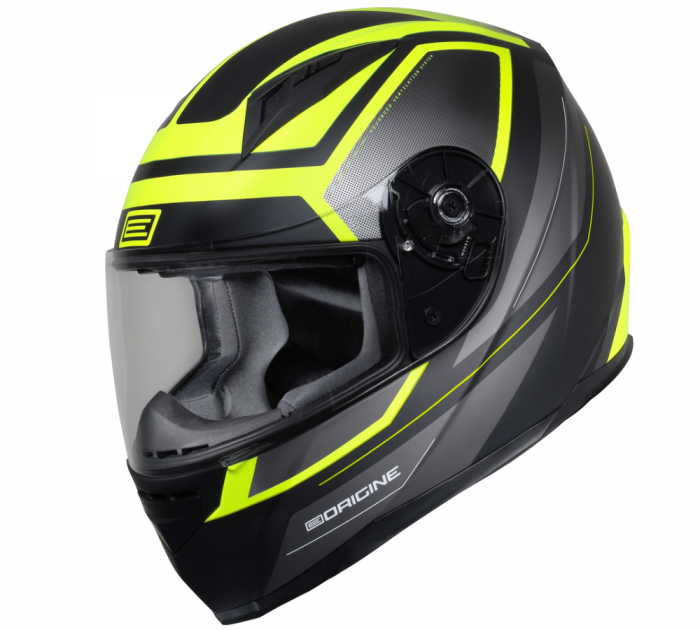 Casca moto integrala, Origine Tonale Empty, culoare fluo galben negru, marime XL (61-62cm)