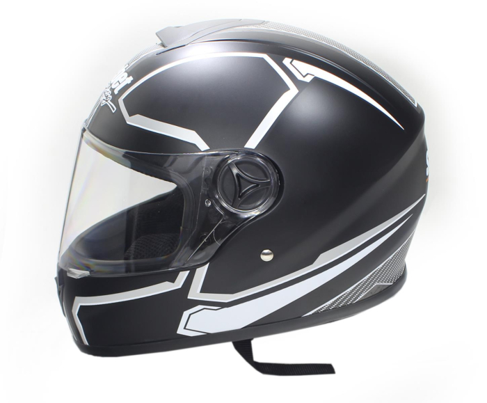 Casca moto integrala pentru adulti, Safebet HF-122 Q217, culoare negru/alb, marime 2XL [4]