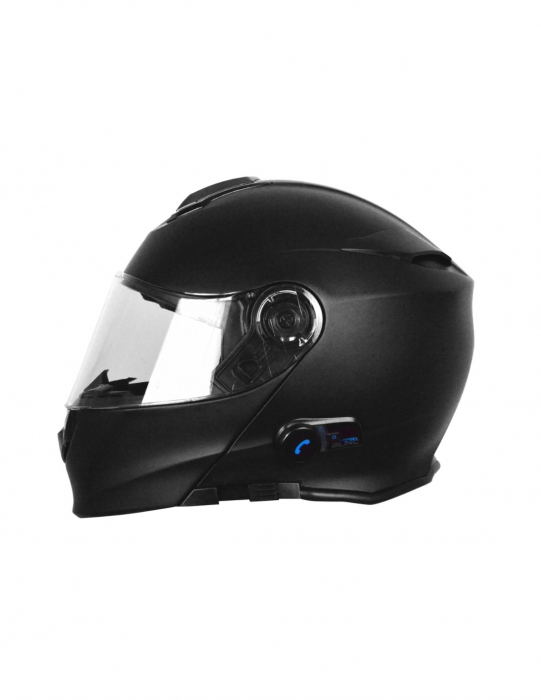 Casca moto Origine Delta BT Row rabatabila cu ochelari, Bluetooth incorporat, culoare negru mat, marime S [2]