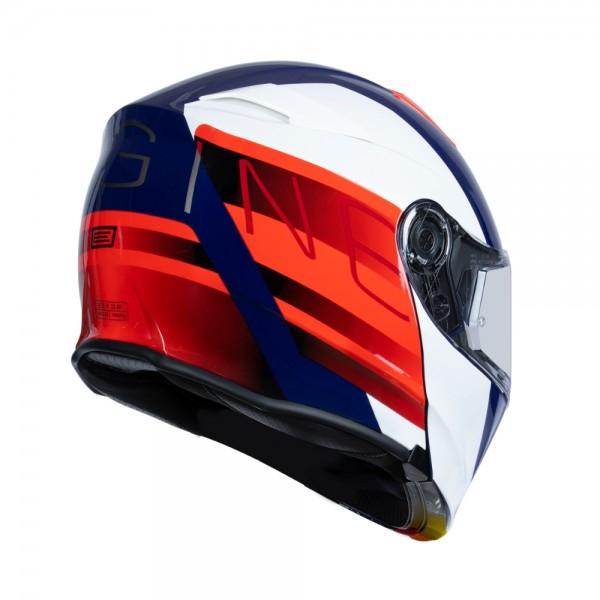 Casca moto Origine Delta BT Row rabatabila cu ochelari, Bluetooth incorporat, culoare rosu/alb, marime L [2]