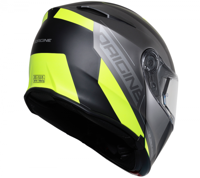 Casca moto Origine Delta Spike rabatabila cu ochelari, Bluetooth incorporat, culoare fluo galben/negru, marime M [2]