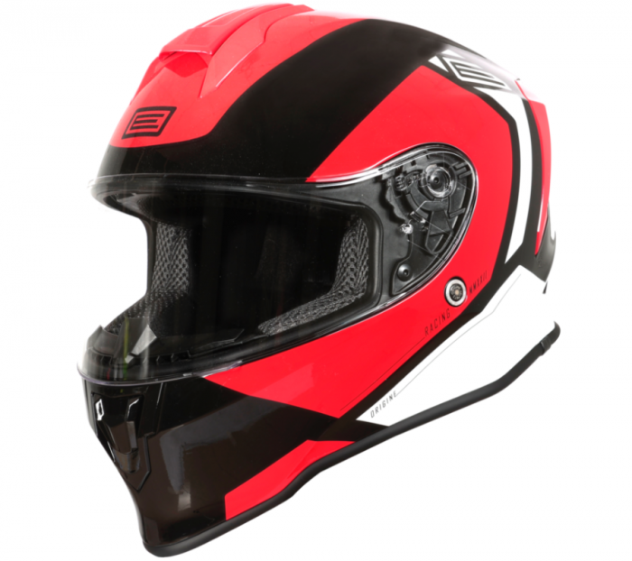 Casca moto Origine Dinamo Bolt, culoare rosu negru, marime M 59-60 cm