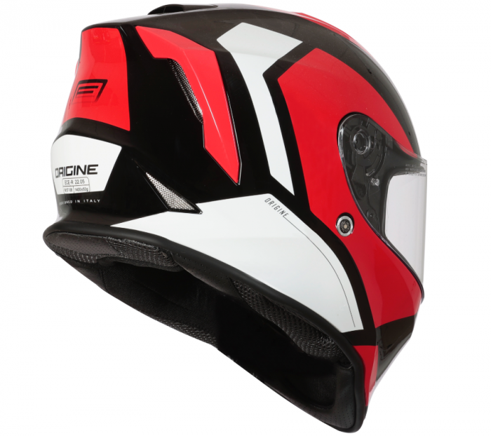 Casca moto Origine Dinamo Bolt, culoare rosu/negru, marime XL 61 cm [2]