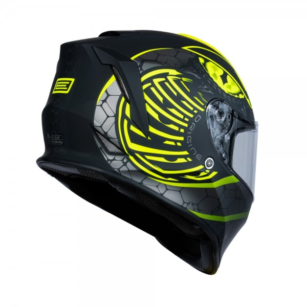 Casca moto Origine Dinamo Fighter, culoare fluo galben/negru mat, marime XL [2]