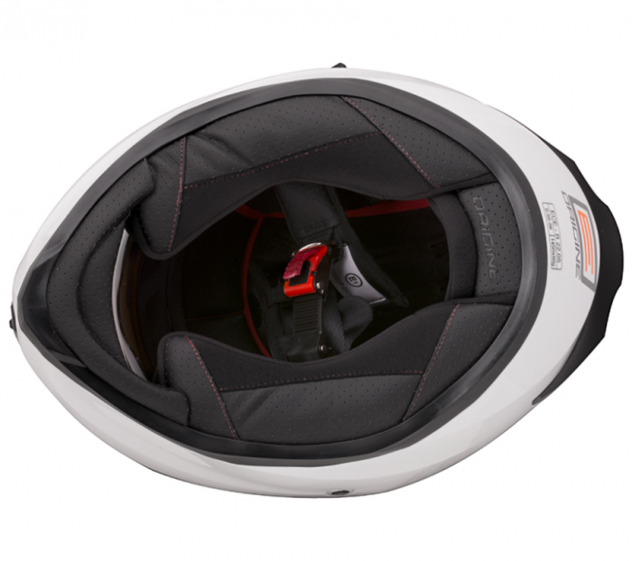 Casca moto Origine Dinamo Solid, culoare alb, marime M [3]
