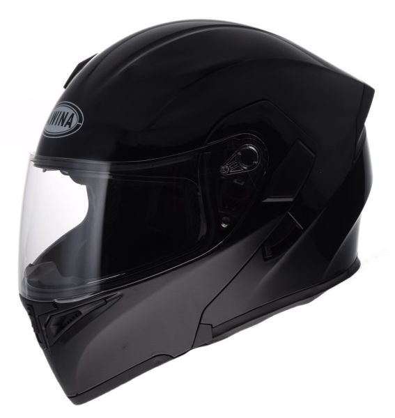 Casca moto rabatabila Awina, cu ochelari, culoare negru mat, marime M