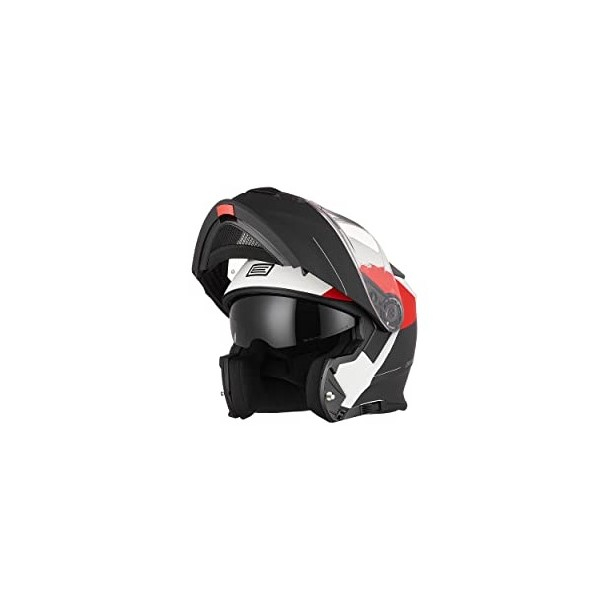 Casca moto rabatabila, cu ochelari, Origine Basic Virgin, culoare rosu/negru mat, marime S 55-56 cm [3]