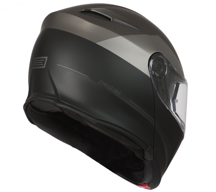 Casca moto rabatabila, cu ochelari, Origine Basic Virgin, culoare titaniu/negru, marime L 59-60cm [2]