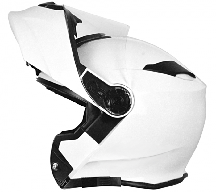 Casca moto rabatabila cu ochelari, Origine Delta Basic Solid, culoare alb, marime XS [2]