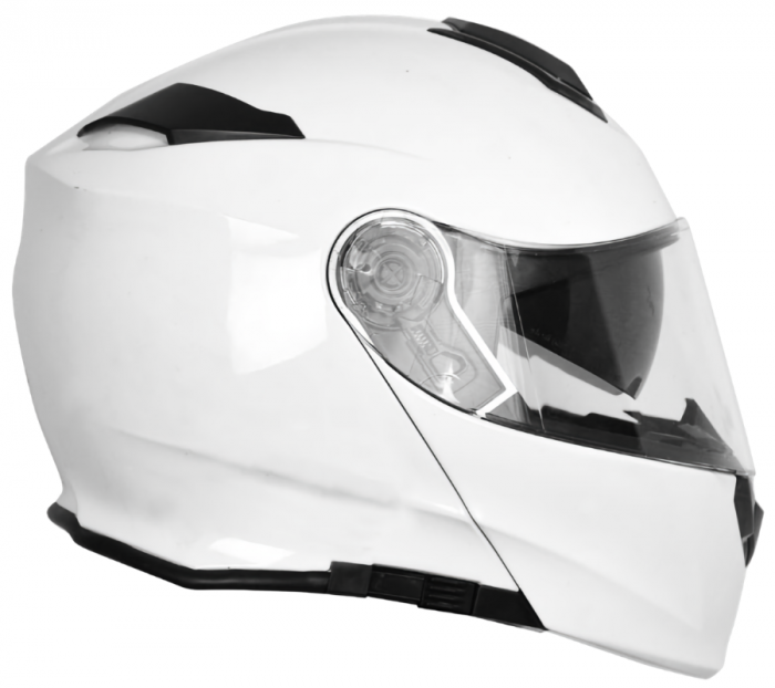 Casca moto rabatabila cu ochelari, Origine Delta Basic Solid, culoare alb, marime XS [3]