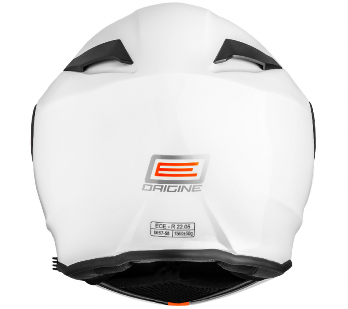 Casca moto rabatabila cu ochelari, Origine Delta Basic Solid, culoare alb, marime XS [6]