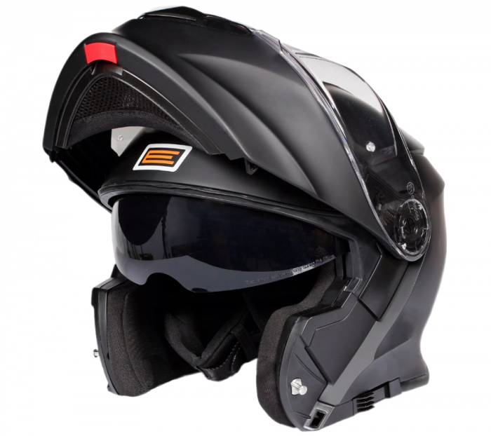 Casca moto rabatabila cu ochelari, Origine Delta Basic Solid, culoare negru mat, marime L