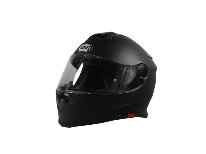 Casca moto rabatabila cu ocherari, VCAN H271, marime XL, culoare neagru