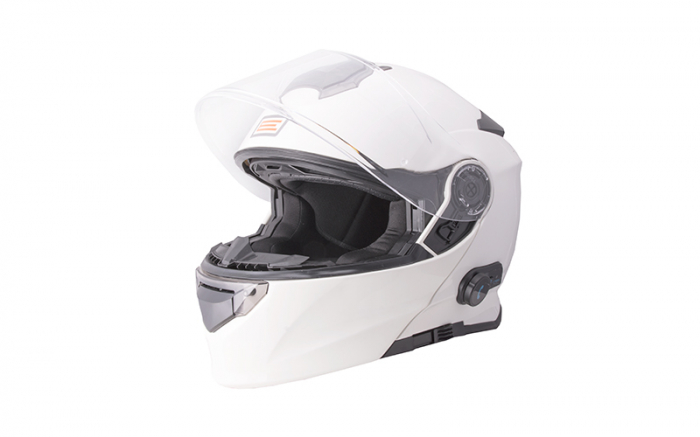 Casca moto rabatabila, Origine DELTA SOLID, sistem bluetooth integrat, culoare alb lucios, marime XL [6]