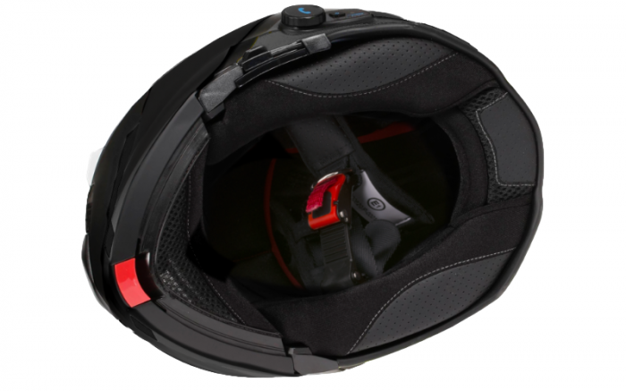 Casca moto rabatabila, Origine DELTA SOLID, sistem bluetooth integrat, culoare negru mat, marime M [5]