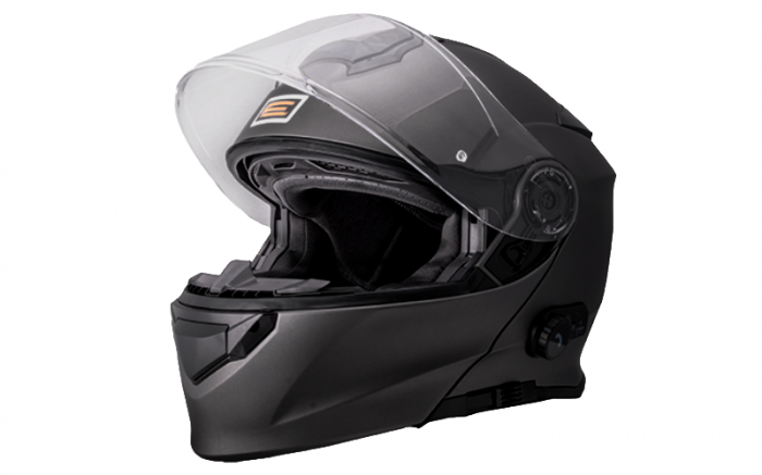 Casca moto rabatabila, Origine DELTA SOLID, sistem bluetooth integrat, culoare negru mat, marime M [2]