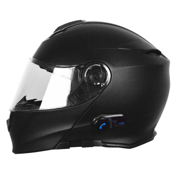 Casca moto rabatabila, Origine DELTA SOLID, sistem bluetooth integrat, culoare negru mat, marime S [2]