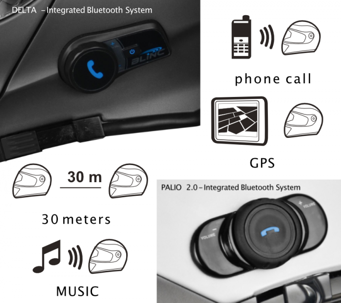 Casca moto rabatabila, Origine DELTA SOLID, sistem bluetooth integrat, culoare titanium mat, marime L [8]