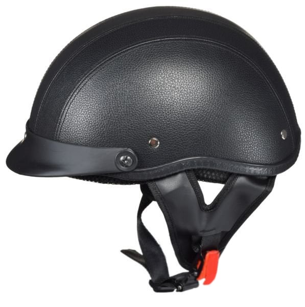 Casca moto scuter Braincap TN8989, imitatie piele, marime M, culoare negru