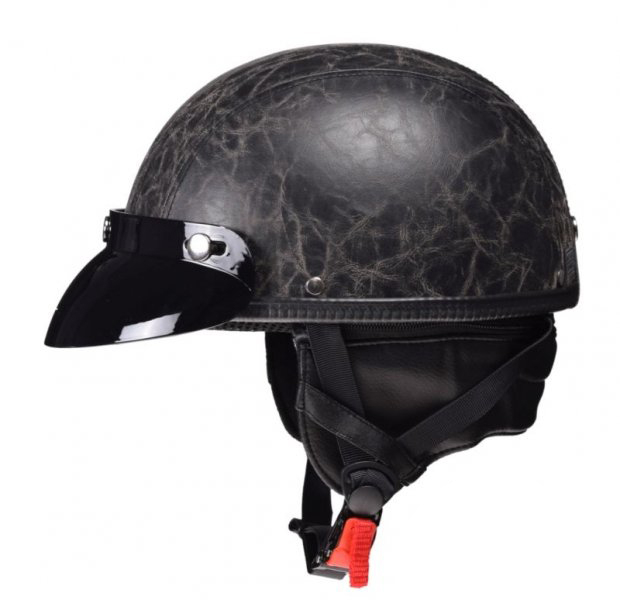 Casca moto semi-integrala Awina TN-8689, marime L, culoare negru cu dungi [2]