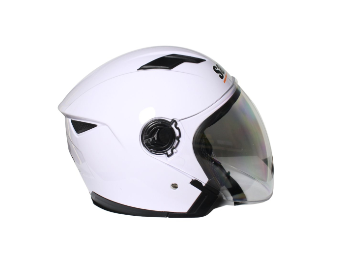 Casca moto semi-integrala cu ochelari pentru adulti, Safebet HF-223, culoare alb, marime L [5]