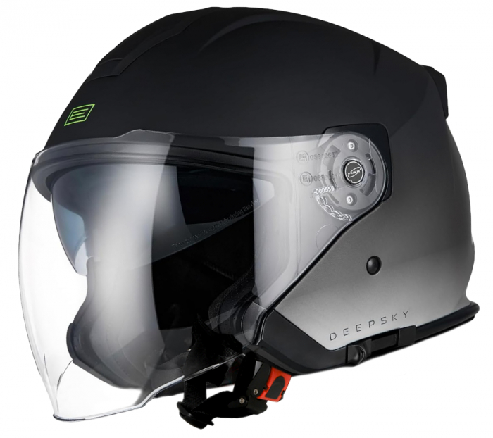 Casca moto semi-integrala, Origine Palio 2.0 DeepSky, culoare negru titan mat, marime XXL
