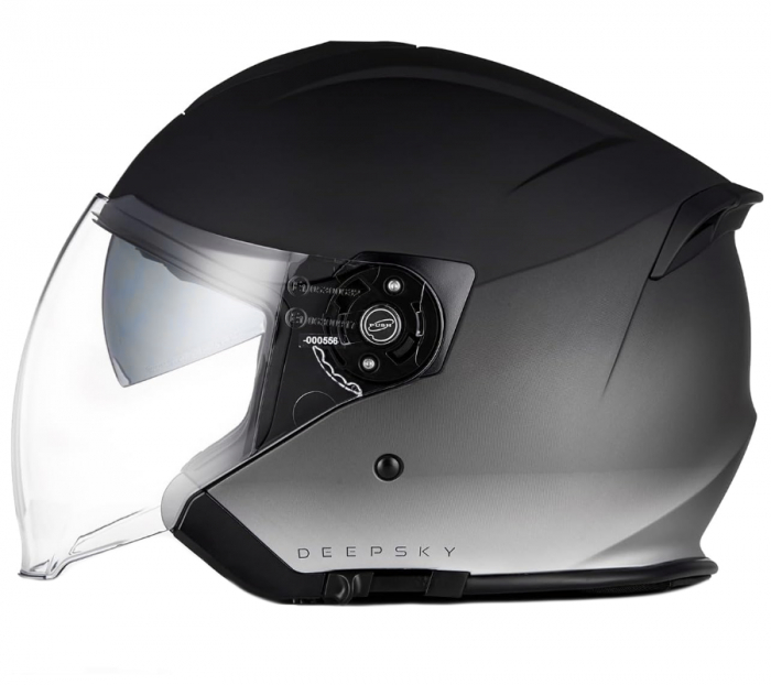 Casca moto semi-integrala, Origine Palio 2.0 DeepSky, culoare negru/titan mat, marime XXL [2]