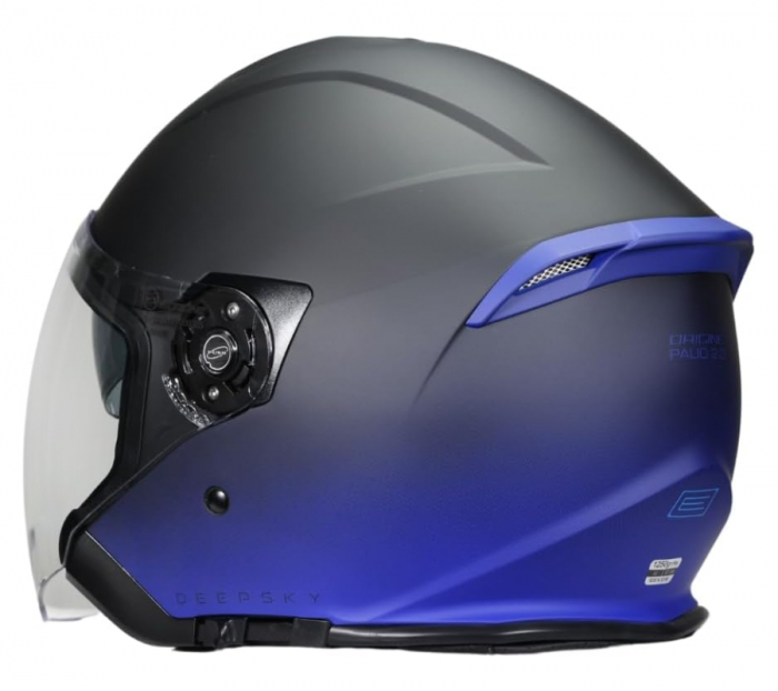 Casca moto semi-integrala, Origine Palio 2.0 DeepSky, culoare negru/albastru mat, marime XL [3]