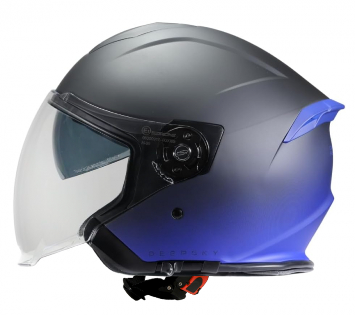 Casca moto semi-integrala, Origine Palio 2.0 DeepSky, culoare negru/albastru mat, marime XL [2]