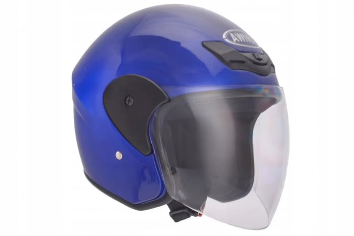 Casca moto semi-integrala, TYP-8661, marime XL, culoare albastru