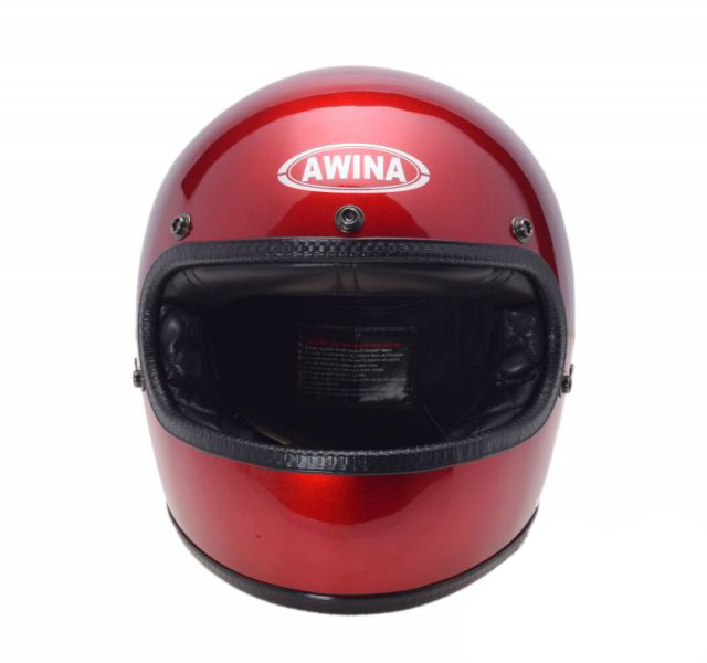 Casca moto vintage Awina Tn700C, marime M, culoare rosu [2]