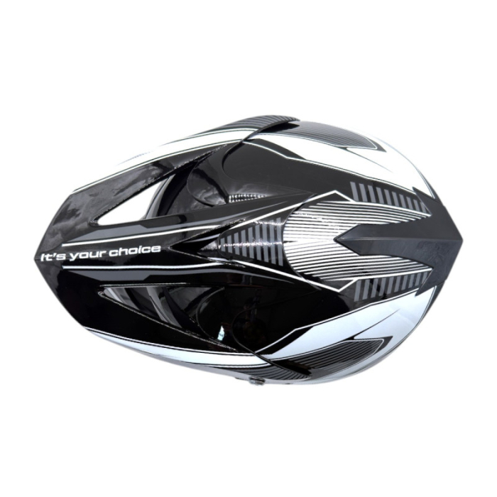 Casca motocross/atv copii XTR 125, culoare negru/alb, marime YL, 55-56cm [5]