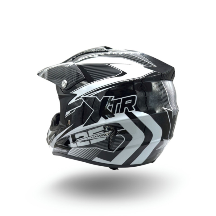 Casca motocross/atv copii XTR 125, culoare negru/alb, marime YL, 55-56cm [4]