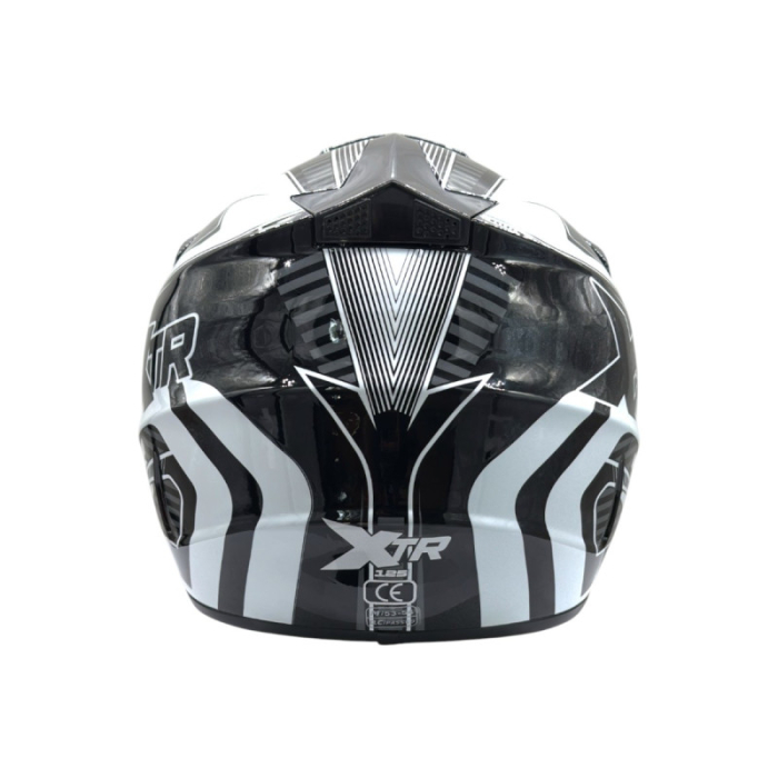 Casca motocross/atv copii XTR 125, culoare negru/alb, marime YL, 55-56cm [3]