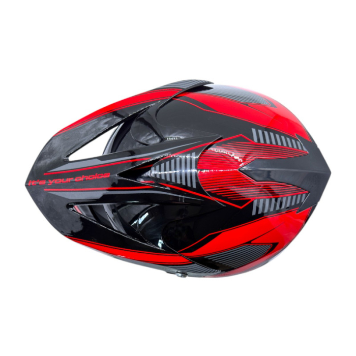 Casca motocross/atv copii XTR 125, culoare negru/rosu, marime YM, 53-54cm [6]