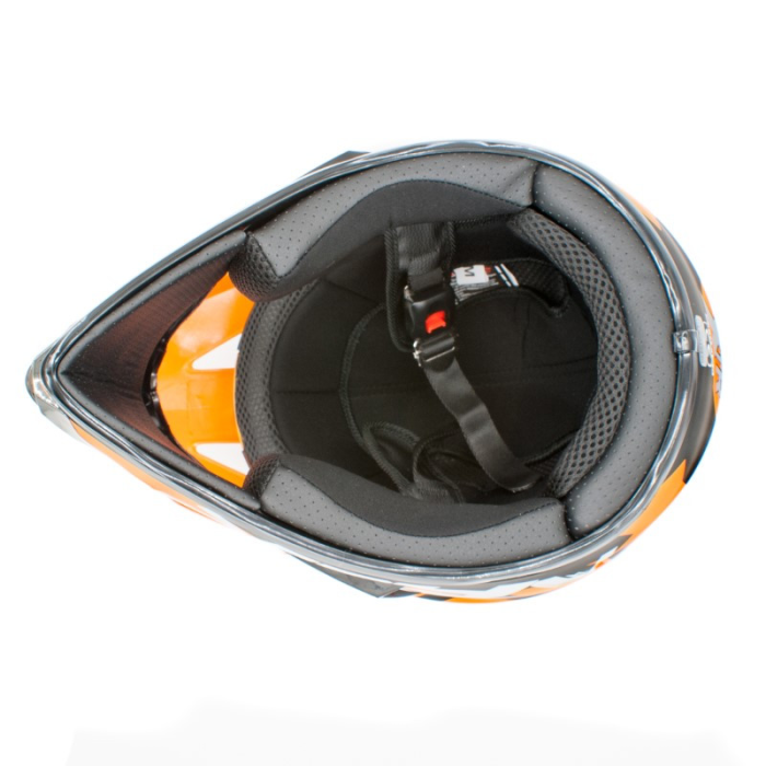 Casca motocross/atv copii XTR 125, culoare portocaliu/negru, marime YM(53-54) [6]