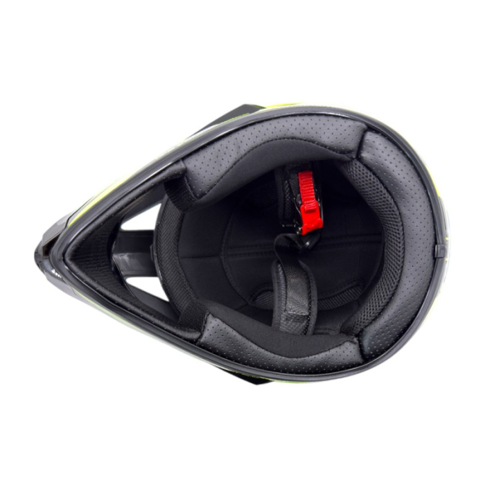 Casca motocross/atv copii XTR 125, culoare negru/galben, marime YM, 53-54cm [7]