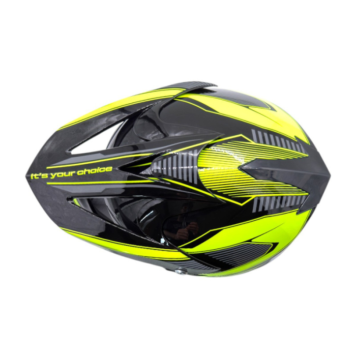 Casca motocross/atv copii XTR 125, culoare negru/galben, marime YM, 53-54cm [6]