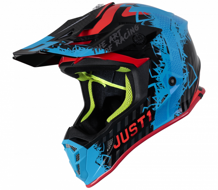 Casca motocross atv Just 1 J38 Mask, culoare albastru negru, marime L