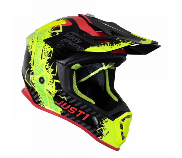 Casca motocross/atv Just 1 J38 Mask, culoare verde/negru/rosu, marime L [2]