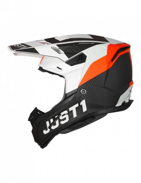 Casca motocross/atv JUST1 J22 Adrenaline, culoare carbon/portocaliu, marime M [4]