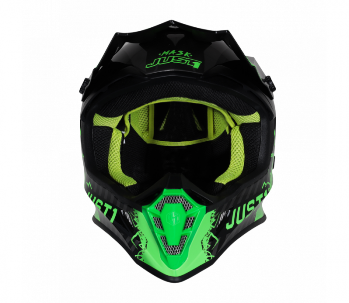 Casca motocross/atv JUST1 J38, culoare verde/galben fluo, marime XL [3]
