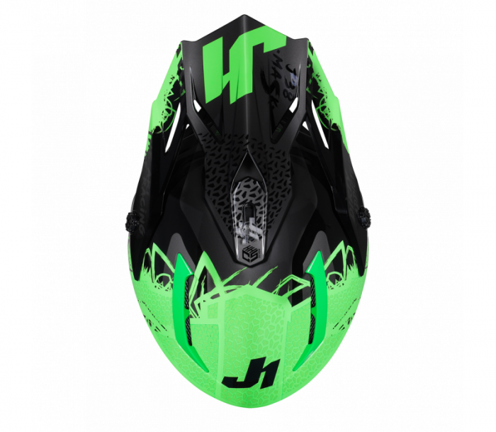 Casca motocross/atv JUST1 J38, culoare verde/galben fluo, marime XL [5]